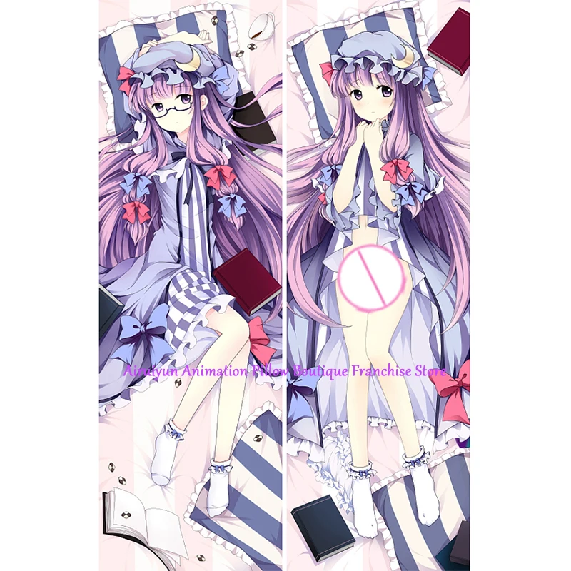 

Anime Dakimakura Pillow Case Patchouli Knowledge Sexy and Busty Beautiful Girl Double-Sided Halloween Decoration