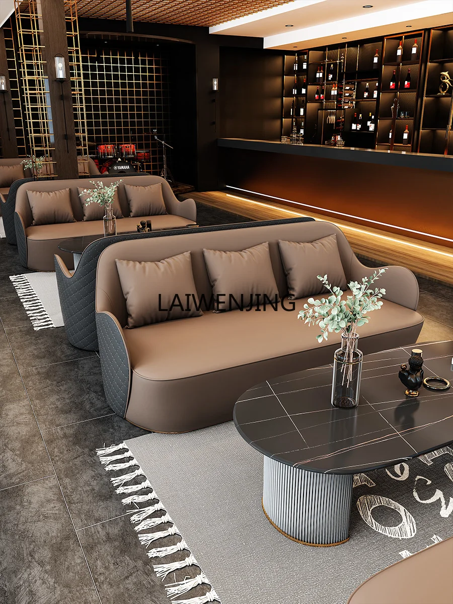 Business Office Reception Table and Chair Combination Light Luxury Modern Hotel Lobby Sales Office Leisure Negotiation Sofa
