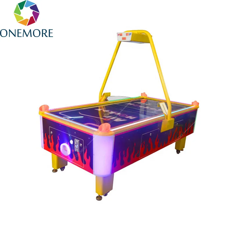 الإلكترونية الرياضية هوكي الهواء الجدول بيع لعبة آلة داخلي تسلية كامل الحجم هوكي الهواء هوكي الهواء طاولة مسبح ممر