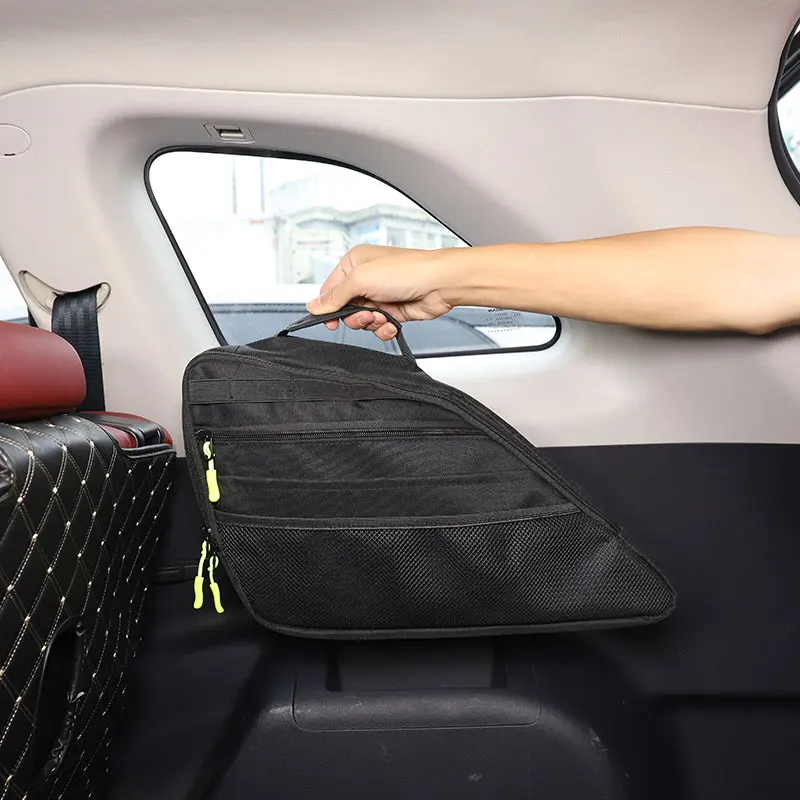 

For Changan CS75 Plus 2020-2024 Oxford Cloth Black Car Trunk Side Window Storage Bag Cargo Tools Tidying Package Accessories