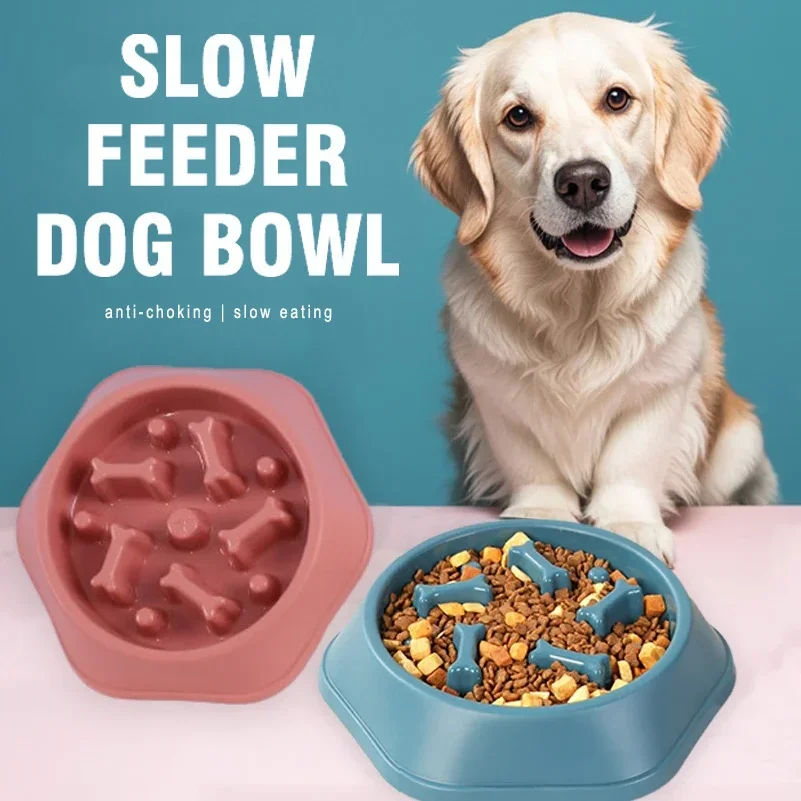 Royal Canin Food Medium - 1pcs Slow Feeder Dog Bowl Anti-choking