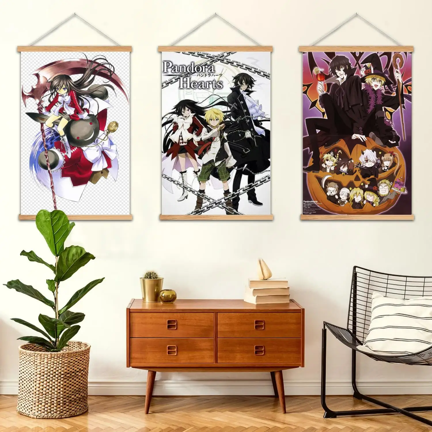 pandora hearts Framed Wall Painting Canvas Art Poster, Wall Art,  Modern Family, Bedroom Decor, Posters,Decorative painting