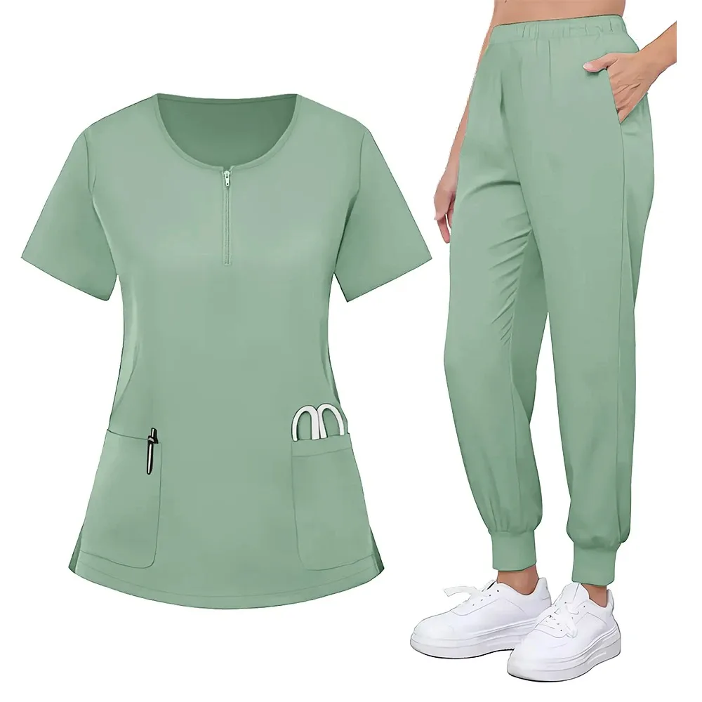 Vêtements de travail pour médecins d'hôpital, accessoires d'infirmière unisexes, uniformes de chirurgie dentaire orale, uniforme médical de pharmacie, ensemble de gommage pour Service de santé