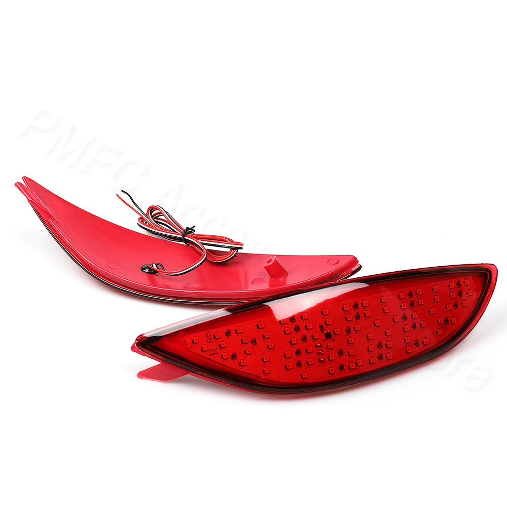 PMFC 1Pair Brake Light Reflector Bumper Fog Lamp Tail Stop Lamp Parking Lamp For Hyundai Accent Verna Brio Solaris 2008-2015