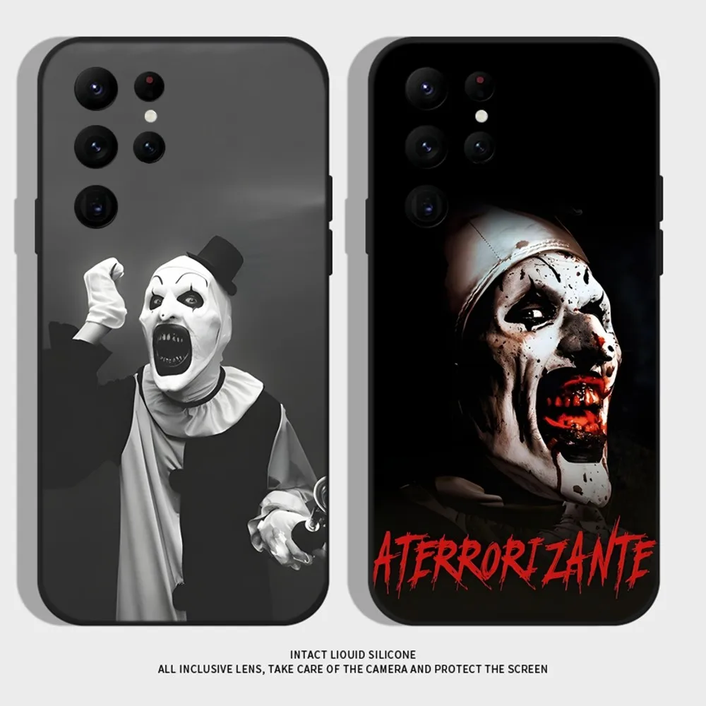 Horror Film T-Terrifier 3 2 Phone Case For Samsung S24,S22 Ultra,S20,S30 plus,S22 plus,S23,S30 ultra 5G Silicone Cover