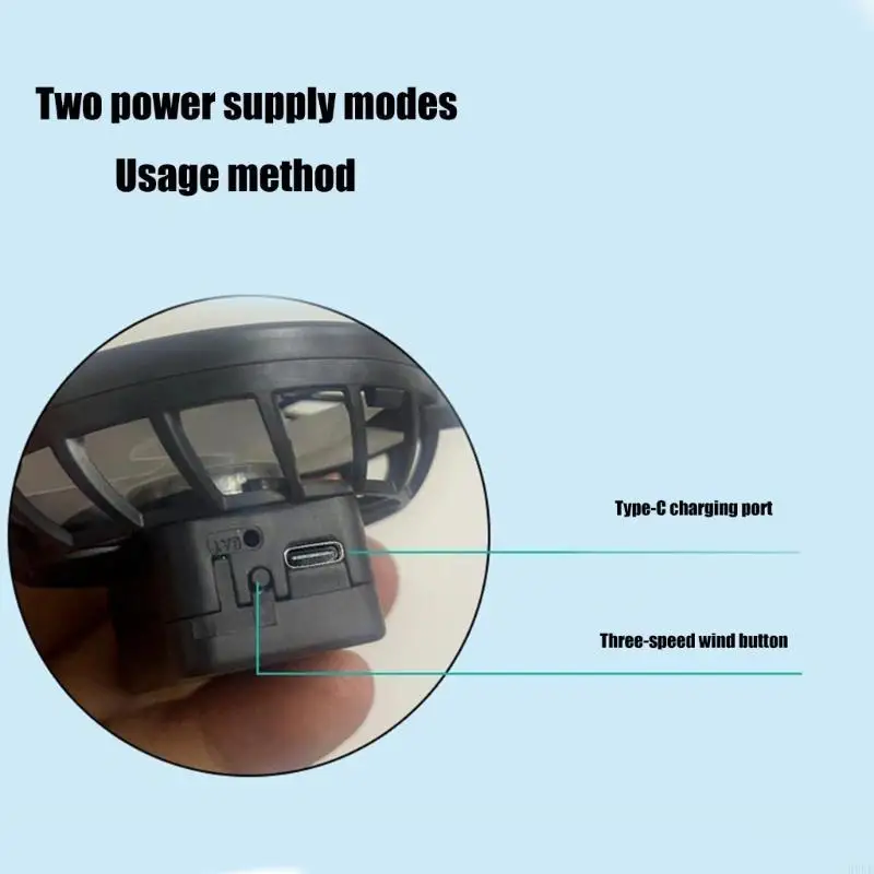 

Солнечная охлаждающая шляпа вентилятор широкая пограничная шляпа по борьбе с солнцем рыбацкая шляпа H7EF