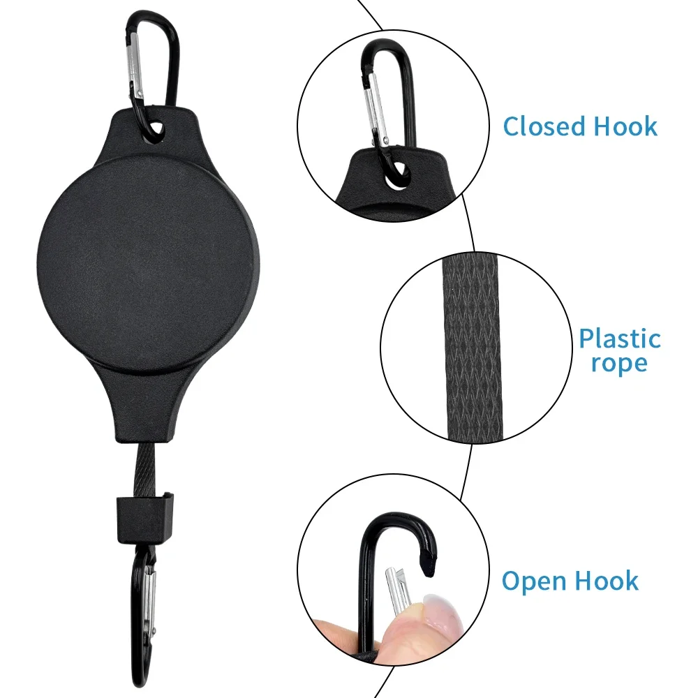 Easy to Raise and Lower Plant Hanger Pulleys for Hanging Plants with Heavy Duty Auto Lock Adjustable Hook for Stable Indoor