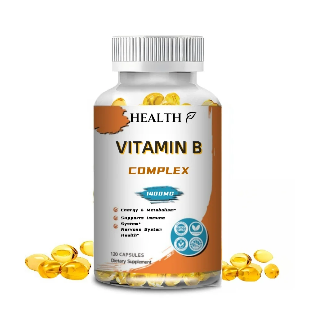 

Vitamins B Including B12, B1, B2, B3, B5, B6, B7, B9, Folic Acid - Vitamin B Supplement Support Healthy Energy Metabolism