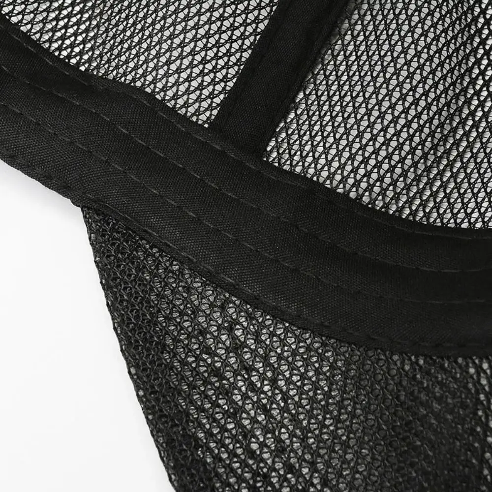 

Быстросохнущая бейсболка из сетчатой ткани с надписью, регулируемая легкая шляпа Snapback, удобные дышащие спортивные сетчатые кепки унисекс