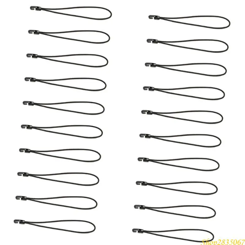 20pcs Industrial Elastics Hook Cord สำหรับการรักษาแบนเนอร์สุทธิอุปกรณ์กลางแจ้ง 831f