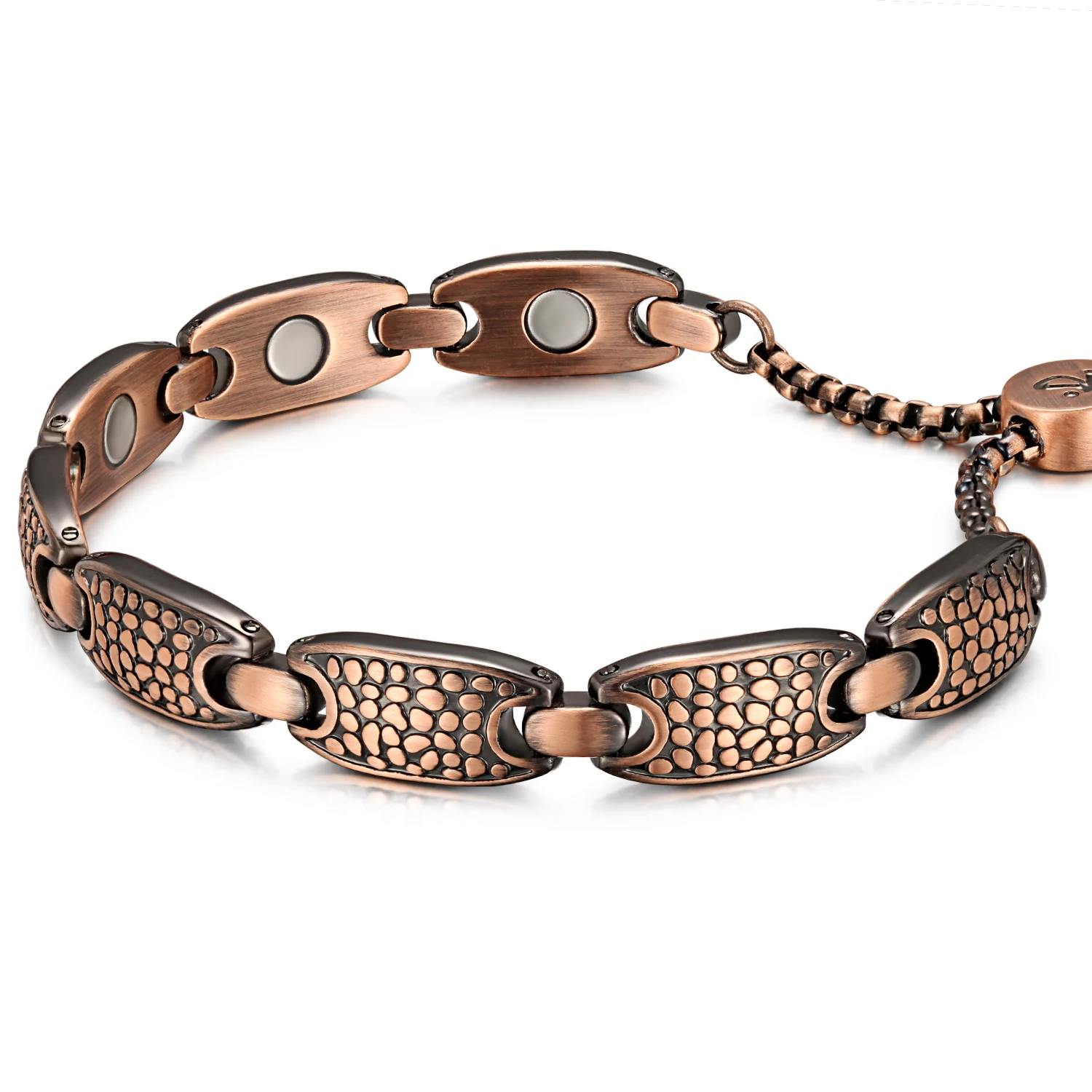 Rainso Spots Copper Bracelet For Women Healing Magnetic Bracelet Viking Arthritis Sleep Aid Adjust Chain 4in1 Bio Energy Jewelry