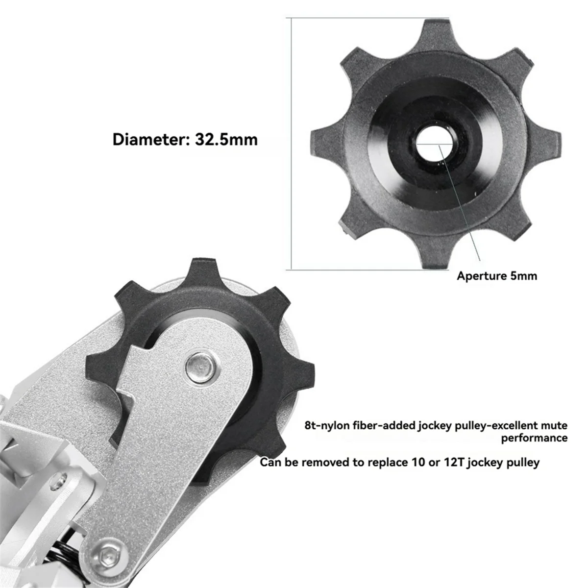 AS62 دراجة Derailleur ناقل الحركة ل Brompton Cline 5/6/7 سرعة قابلة للطي سرعة الدراجة الخلفية Derailleur ملحقات ركوب الدراجات، C