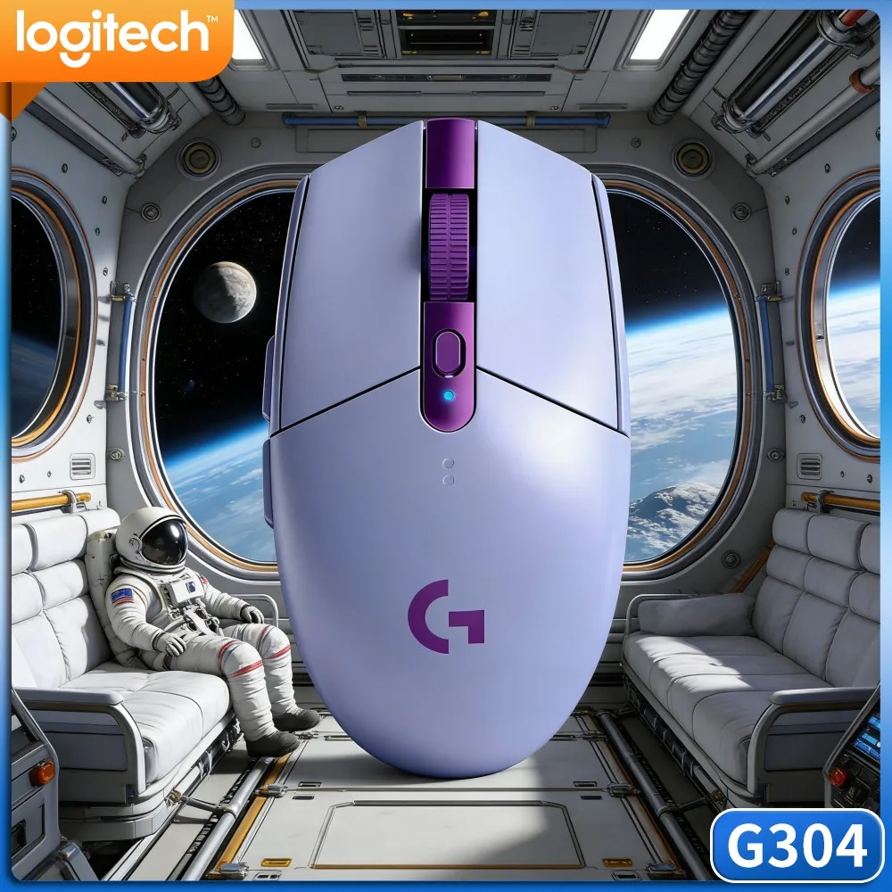 Logitech G304 LIGHTSPEED Gaming Mouse,Balanced Mass Matte Shell For MOBA FPS Fan Home‑Based Office Computing Routine Work
