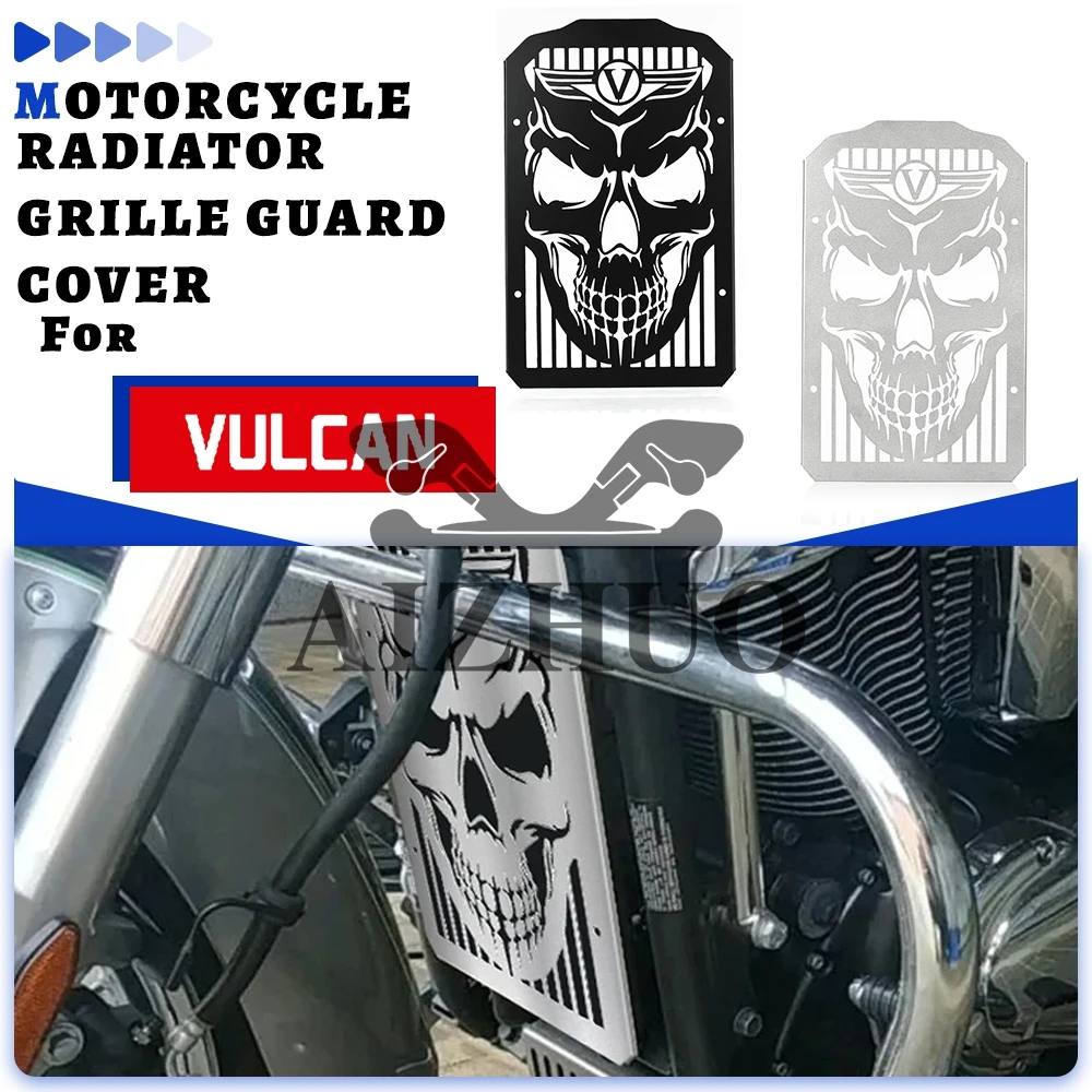 For Kawasaki Vulcan 900 VN900 B Classic LT Custom 2006-2024 Motorcycle Radiator Cover Bezel Grille Guard Protector Accessories