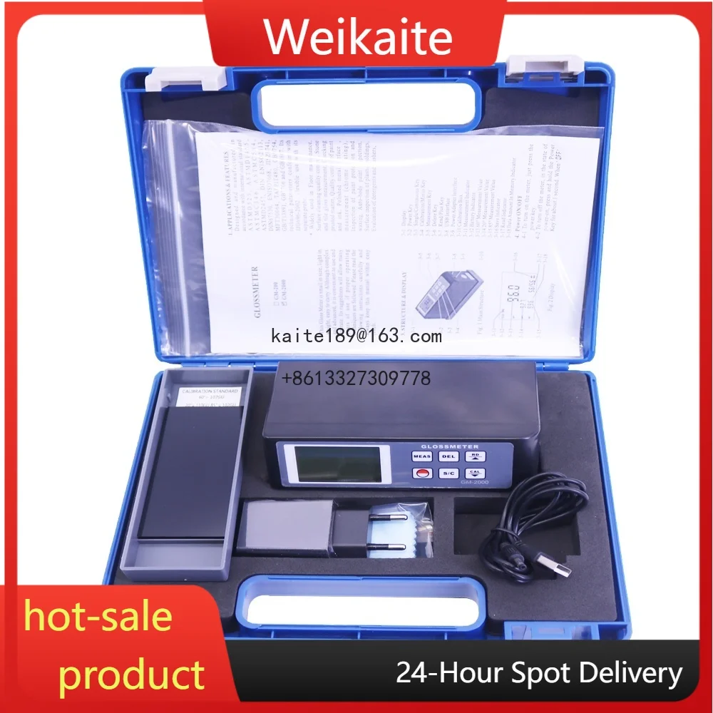 

GM-2000 Gloss Meter Digital Glossmeter Measuring Angle 20/60/85 Range 0.1GU~2000GU GM2000