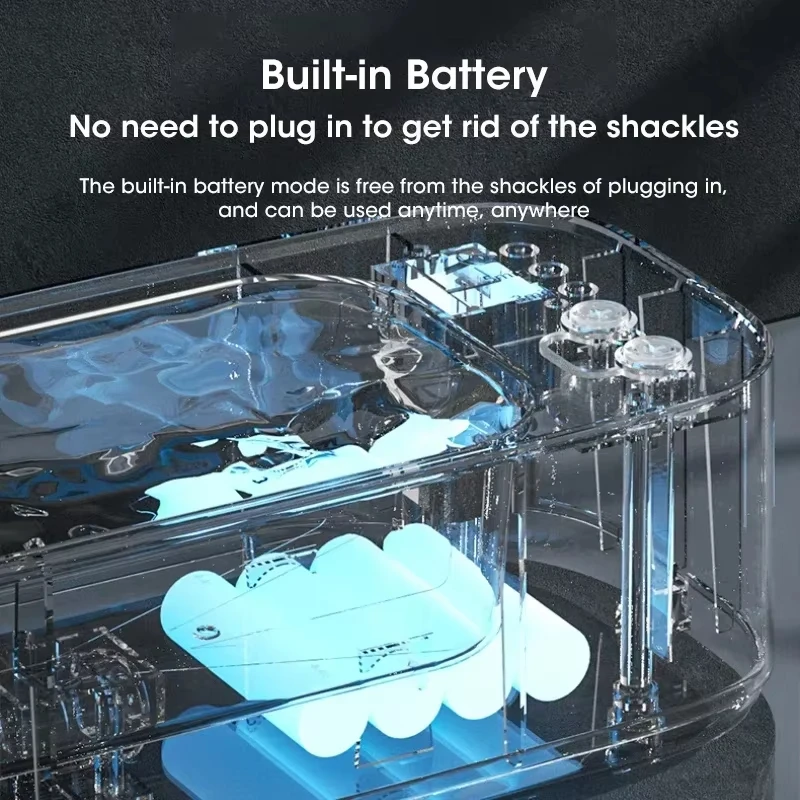 Ultrasonic Cleaning Machine Mini High-frequency Vibration Cleaning Adjustable Glasses Jewelry Pacifier Time Cleaning Tool