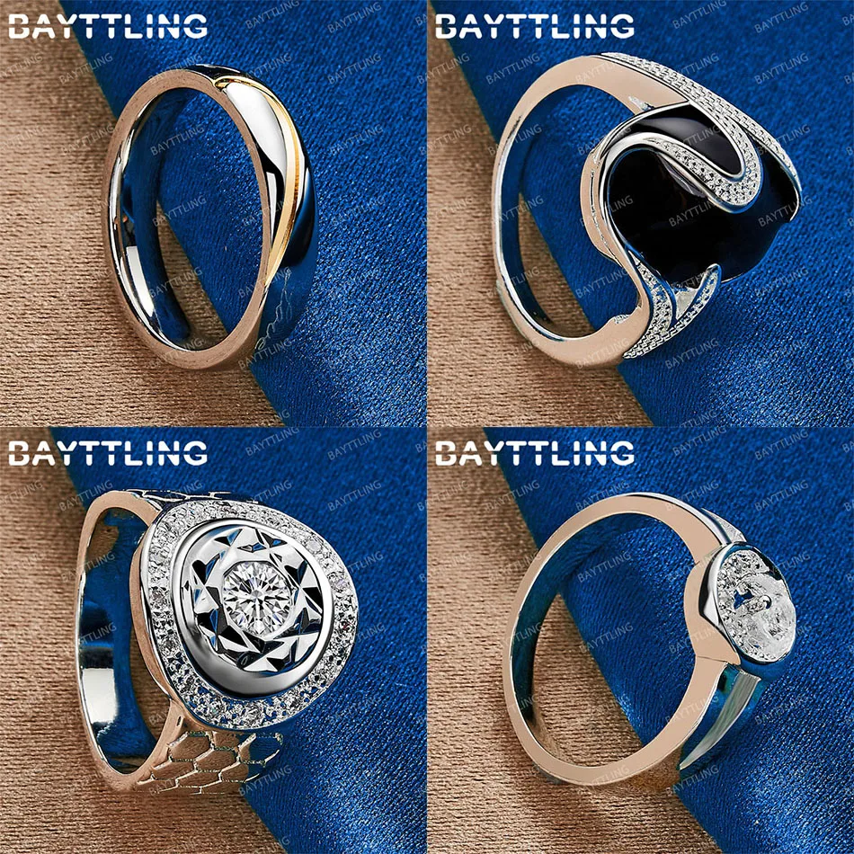 

Fashion 925 sterling silver 7/8/9/10 exquisite round zircon ring female wedding gift accessories jewelry