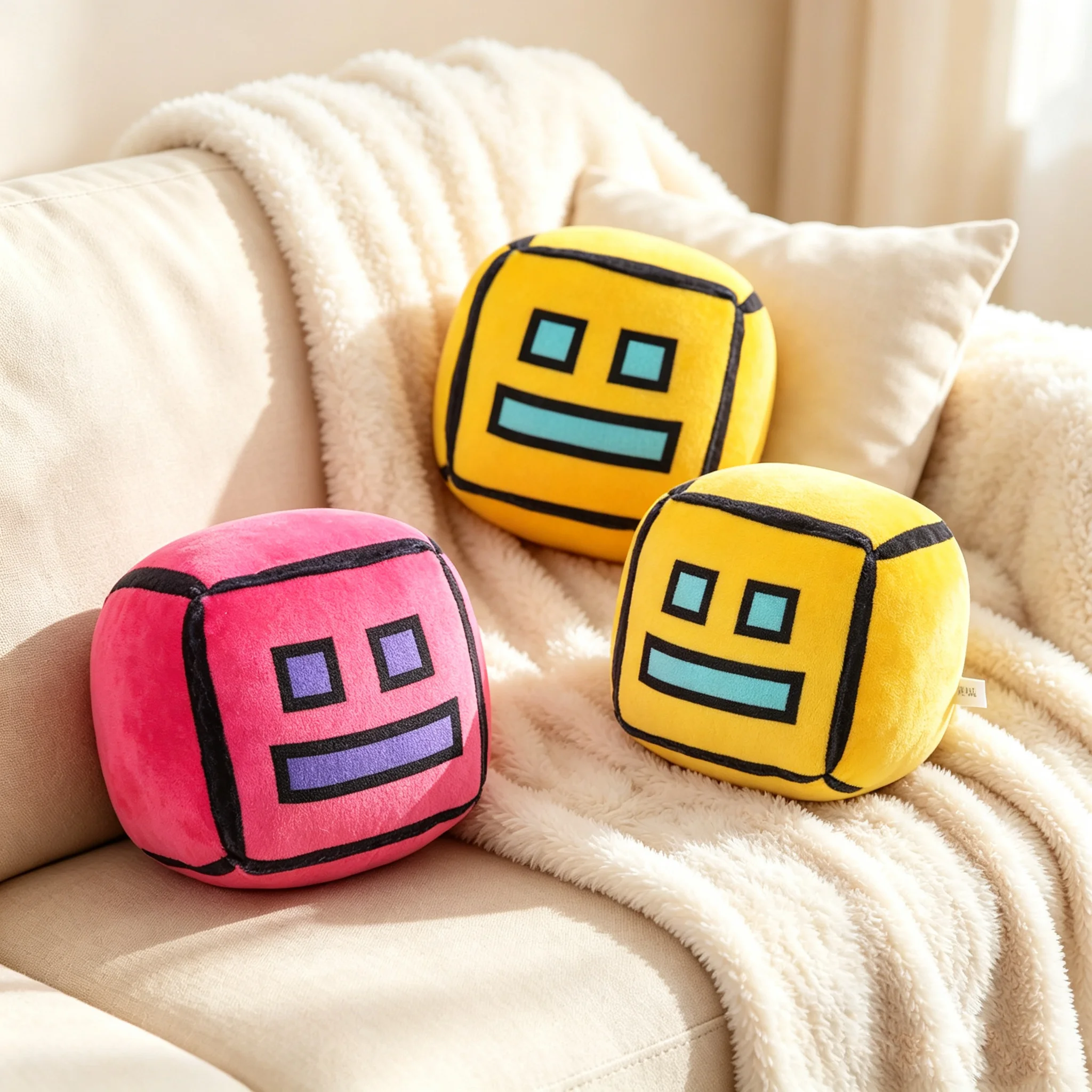 Soft Filled Geometric Game Plu - Kids Toys Yellow ulasan dan harga