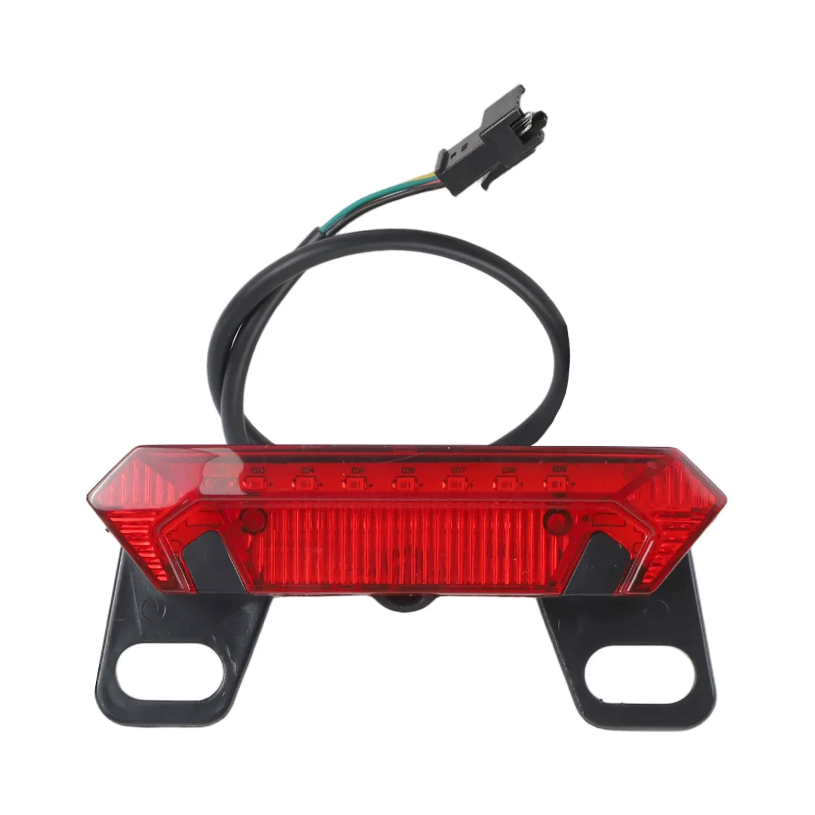 Low-light Condition Use Electric Bicycle Taillight 36-60V Bicycle Light LED Tail Light Compact Size Robust Materials
