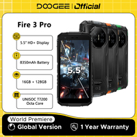 Global Version DOOGEE Fire 3 Pro Rugged Phone 16GB 128GB 5.5\
