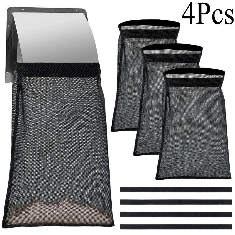 

4 шт. черный мешок для пыли, износостойкая сушилка, вентиляционный фильтр для ворса, многоразовая сетчатая ткань для наружного применения, захвата пыли