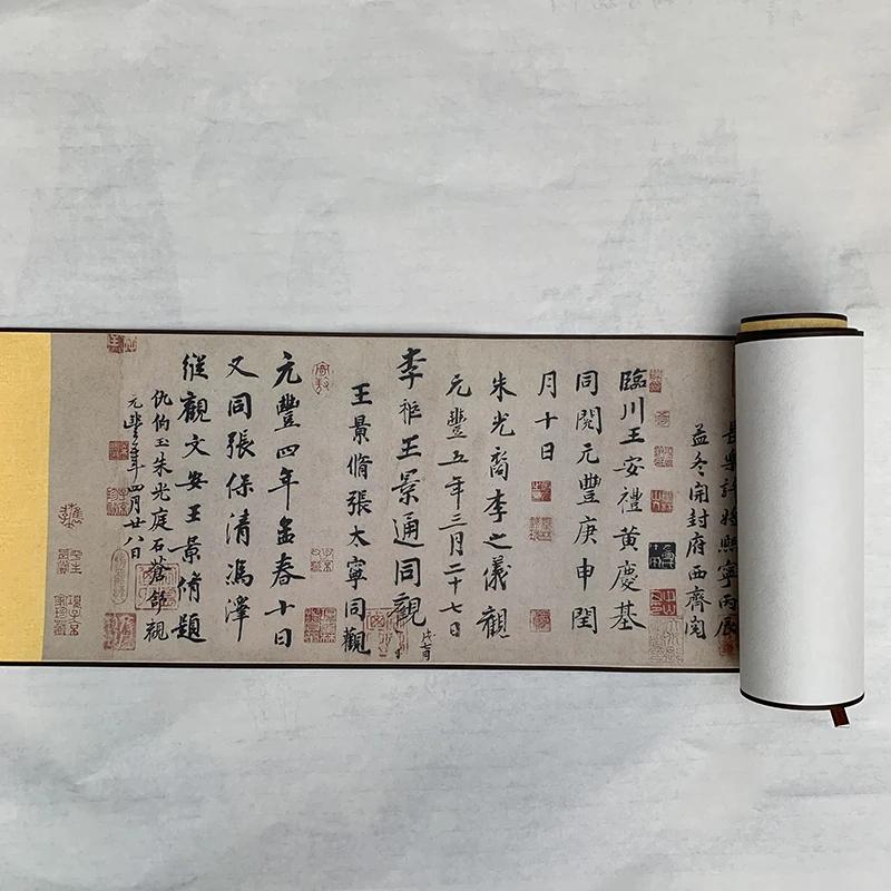

Chinese Calligraphy Customized Lan Ting Xu Copy Of Famous Painting Scroll Decoration 180*25cm 180x25CM