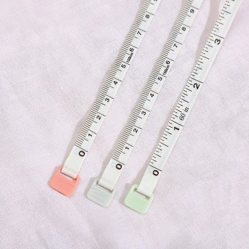 Scandinavian Color Small Tape Measure Automatic Retractable Ruler Leather Ruler Clothes Measuring Ruler Small Soft Ruler