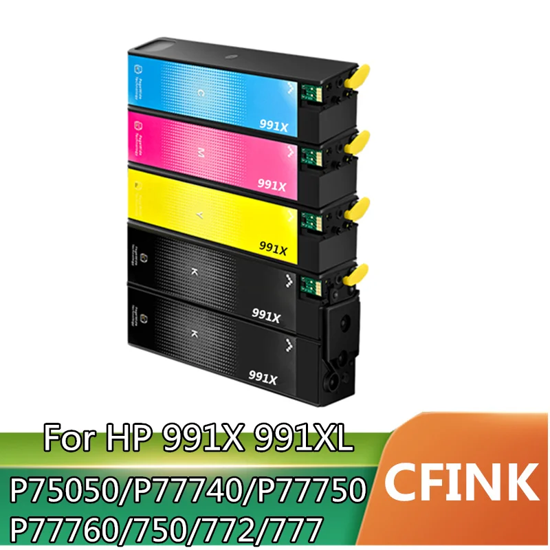 991 991XL 991X Ink Compatible Ink Cartridges with Chip For HP PageWide 755dn 774dn 750dn 772dn 777z P75050 P77740 P77750 Printer