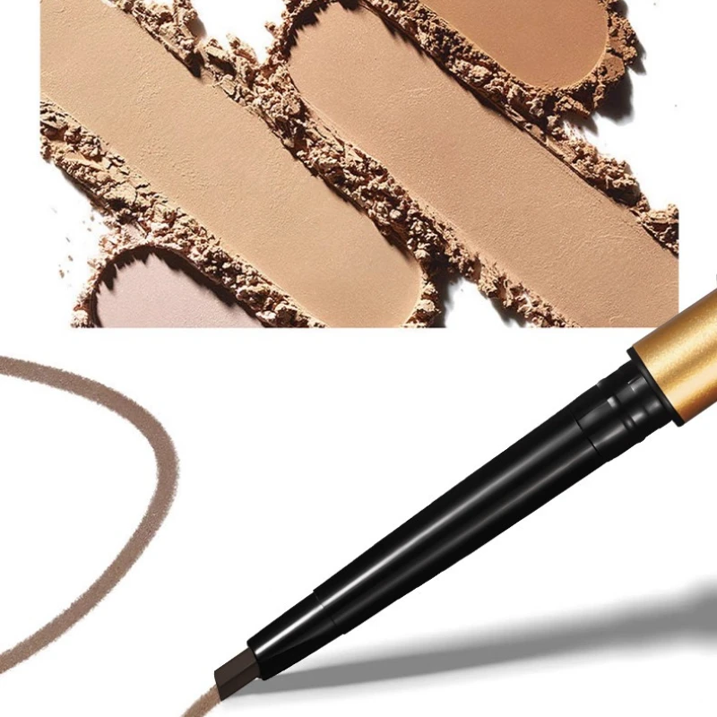 Crayon à sourcils automatique, Micro précision, étanche, anti-taches, tenue toute la journée avec brosse à bobine, traits de cheveux naturels pour débutants