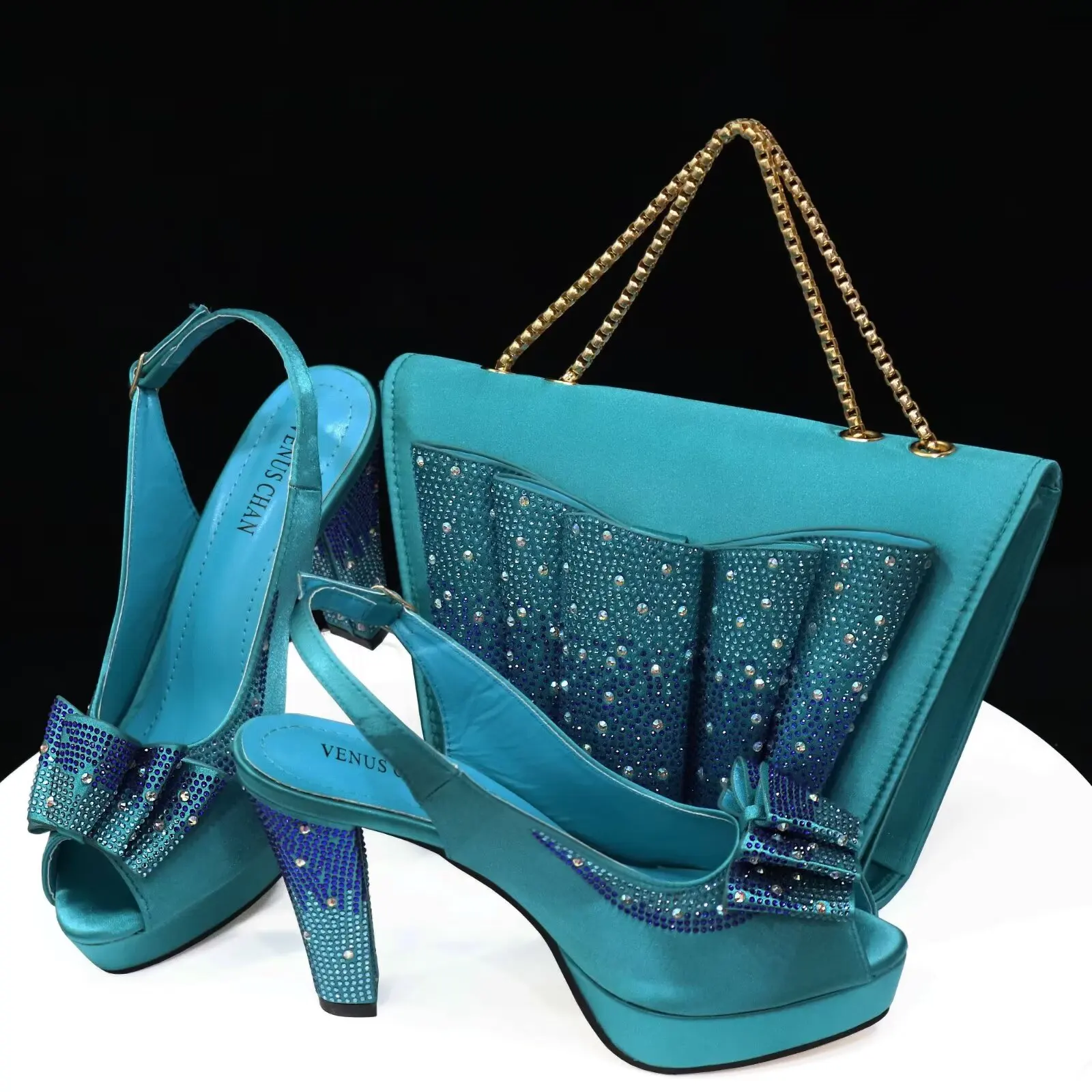 doershow Charming Shoes And Bag Matching Set With  Hot Selling Women Italian Shoes And Bag Set For Party Wedding!   SFG1-4