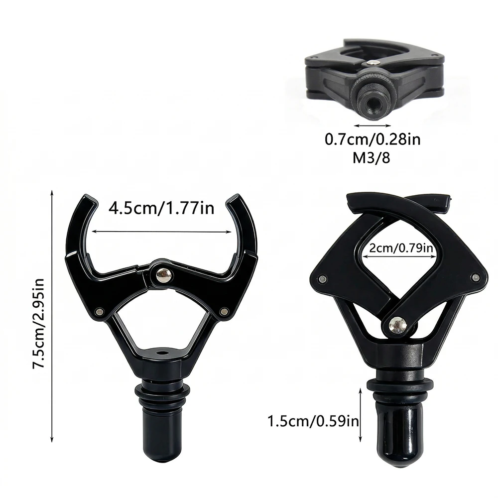 JSFUN Alarma de picada para soporte ajustable de cañas carpa