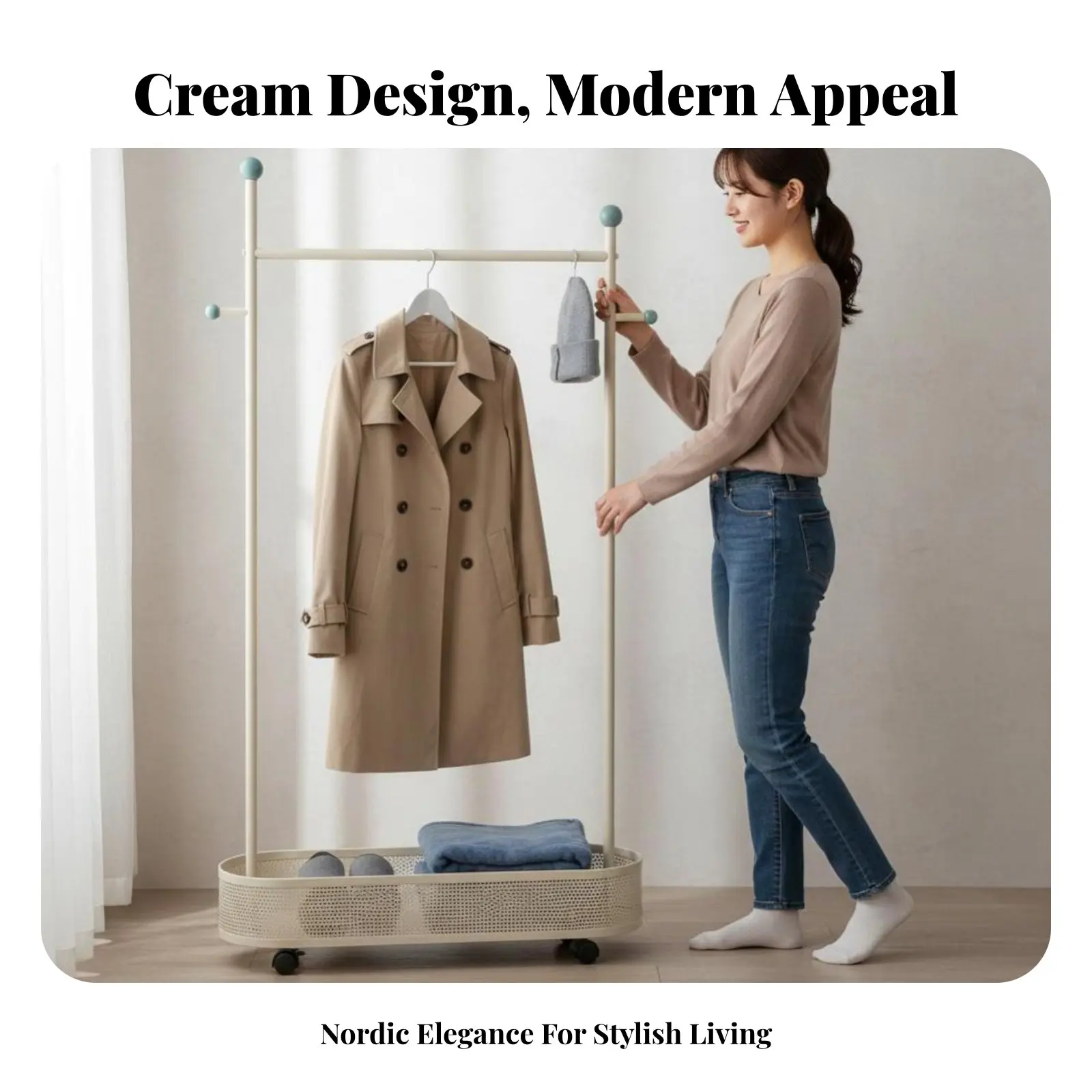 

Передвижная напольная вешалка для одежды на колесиках для арендаторов, взрослых, спальни, розничного магазина