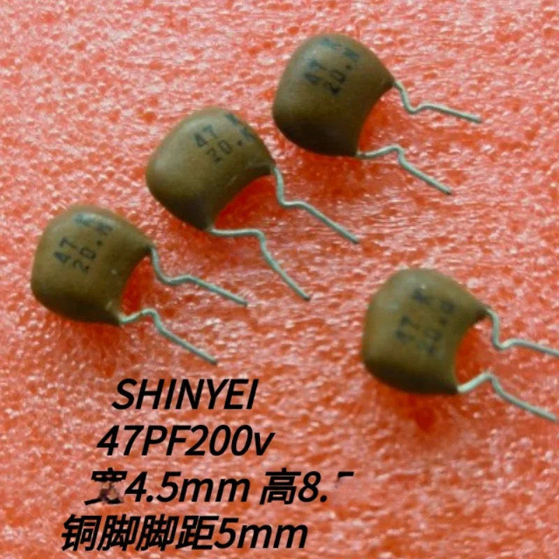 

5PCS fever capacitor 47pf 200v 47p 200v p5mm