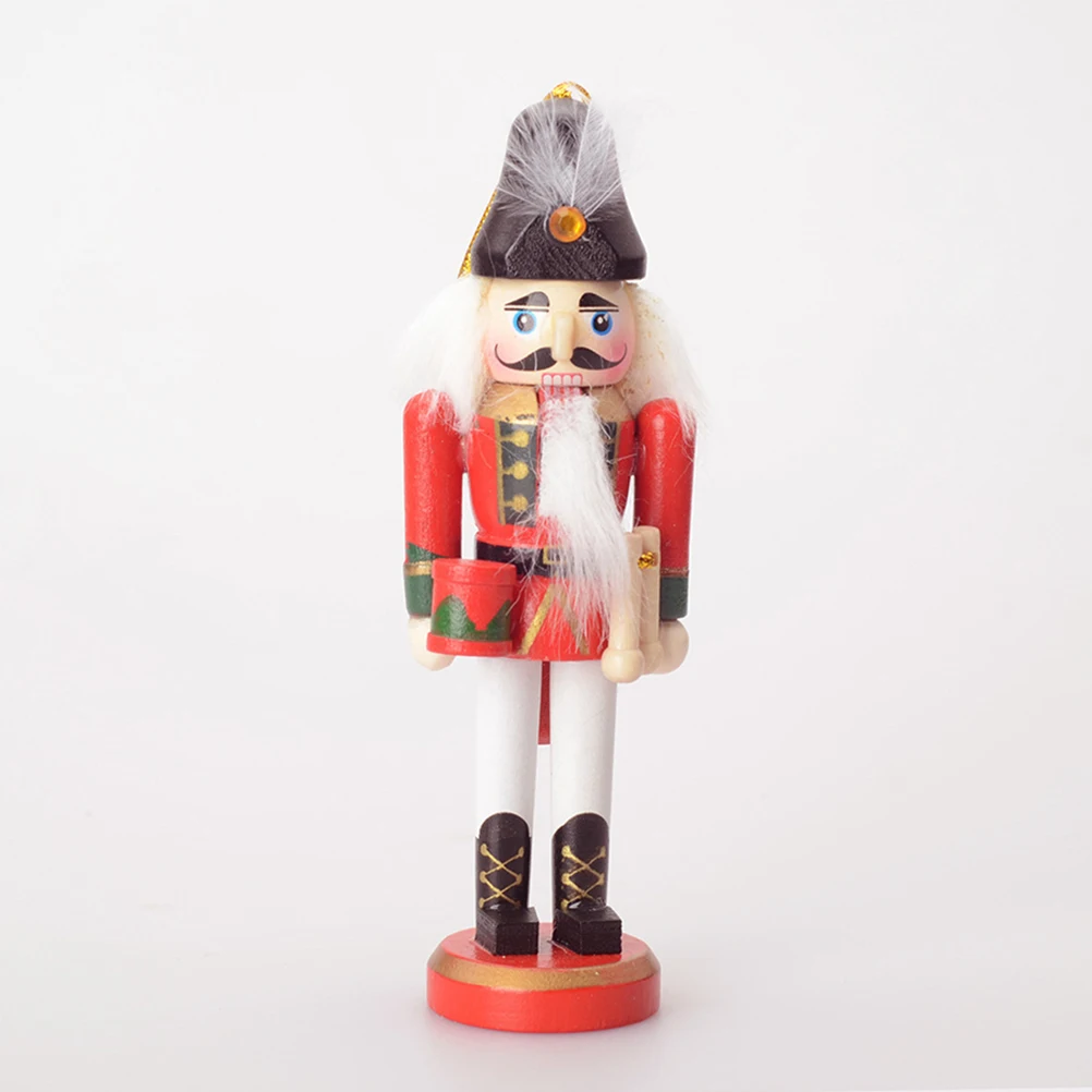 

4pcs Nutcracker Soldier Decorations Xmas Tree Ornaments Wooden Hanging Pendants Christmas Decor Festival Party Home Display Kids