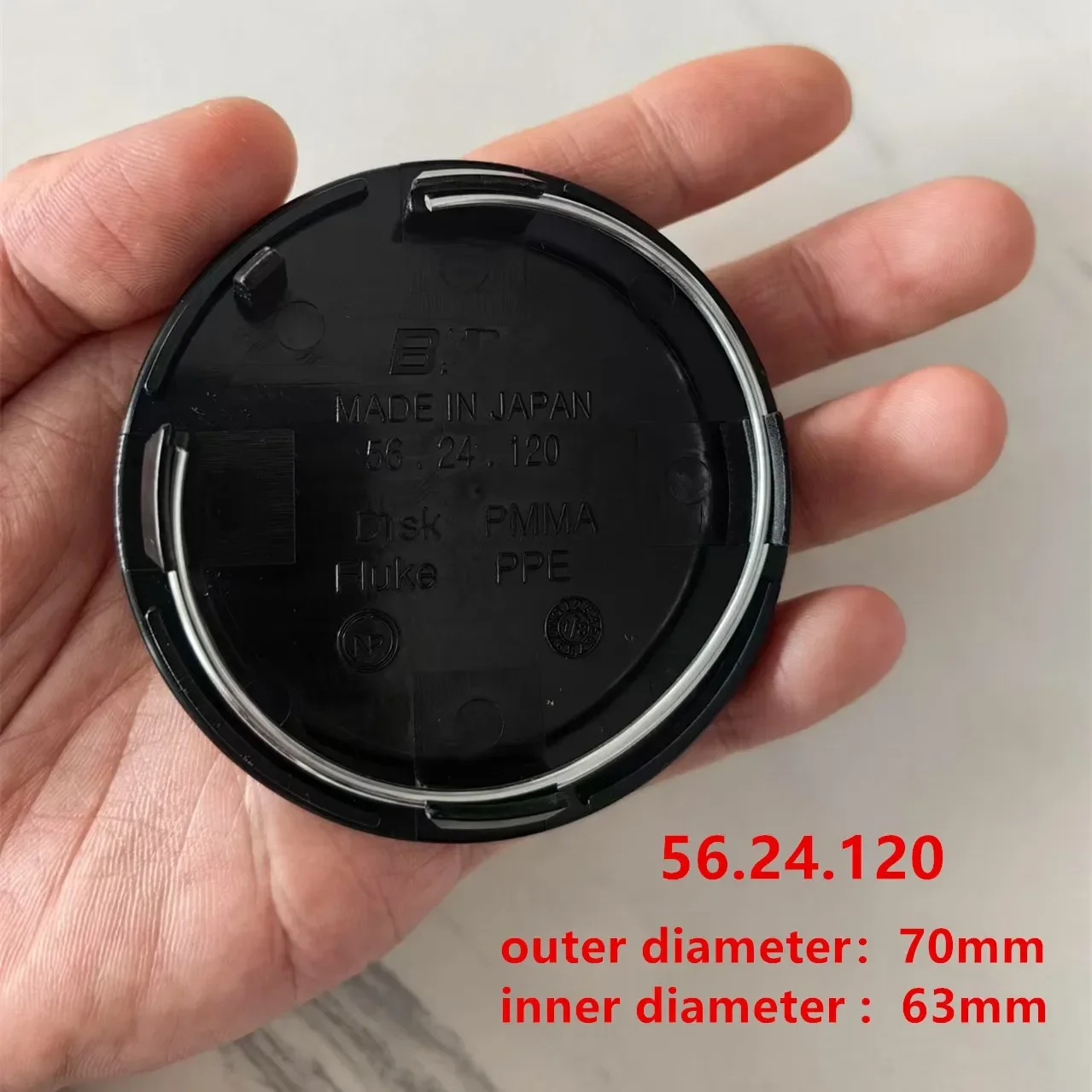 4pcs 70mm Wheel Center Cap Hubs Car Rims Cover Emblem Part Number 56.24.120