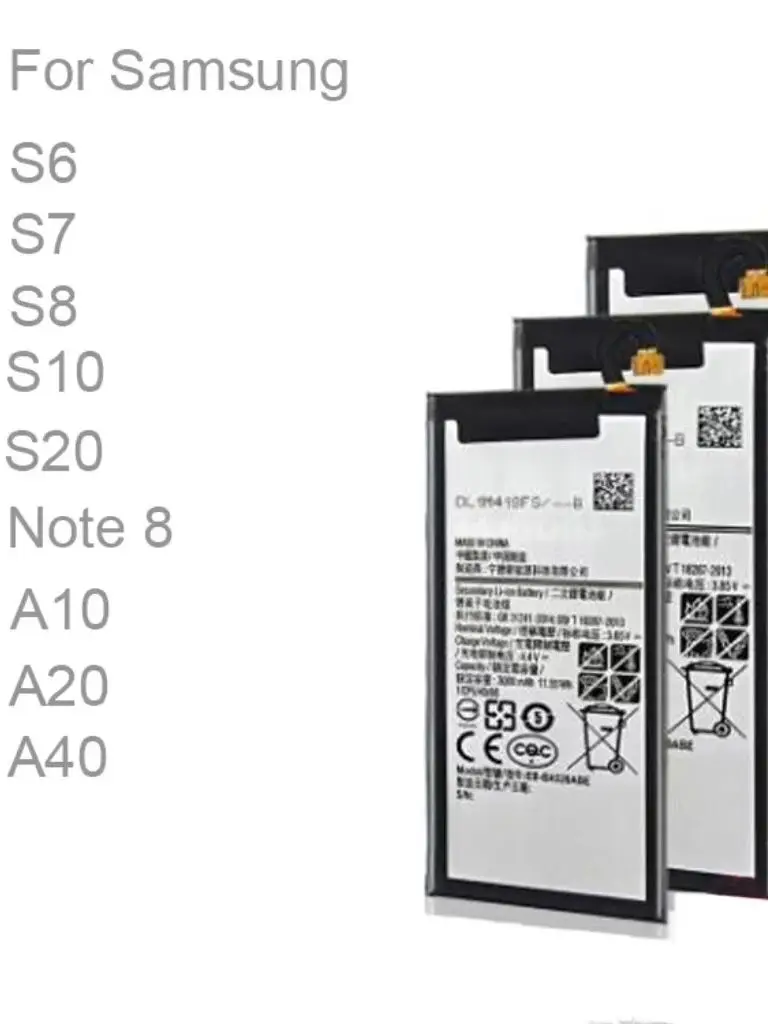 For samsung s6 s7 s8 s10 s20 note8 a10 a20 a40 cell phone battery repair parts original battery