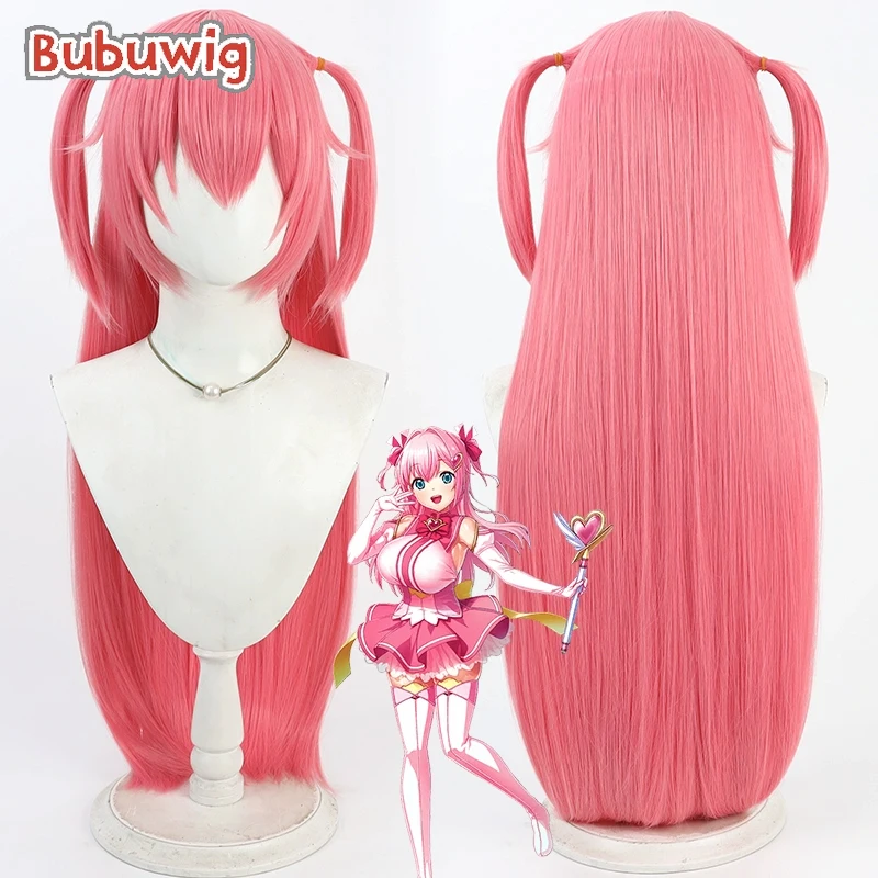 

Bubuwig Синтетические волосы Asahina Akari Косплей Парики Futari wa Pretty Cure Aisei Tenshi Love Mary 100 см Розовый парик Термостойкий