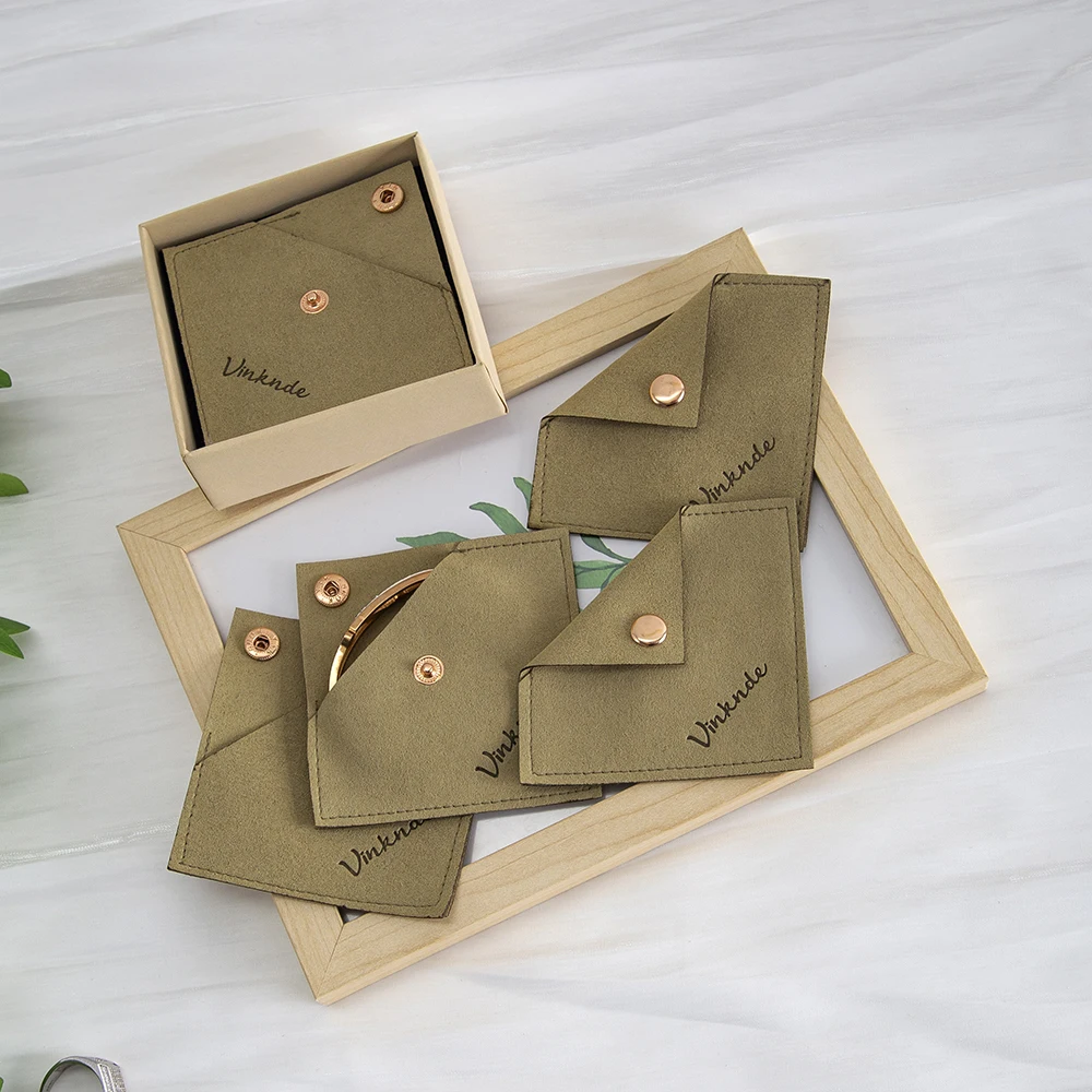 

Personalized Logo 100 Pcs 6x6cm Small Triangle Snap Closure Bags Makeup Jewelry Accessory Storage Bracelets Keychains Eyelashes