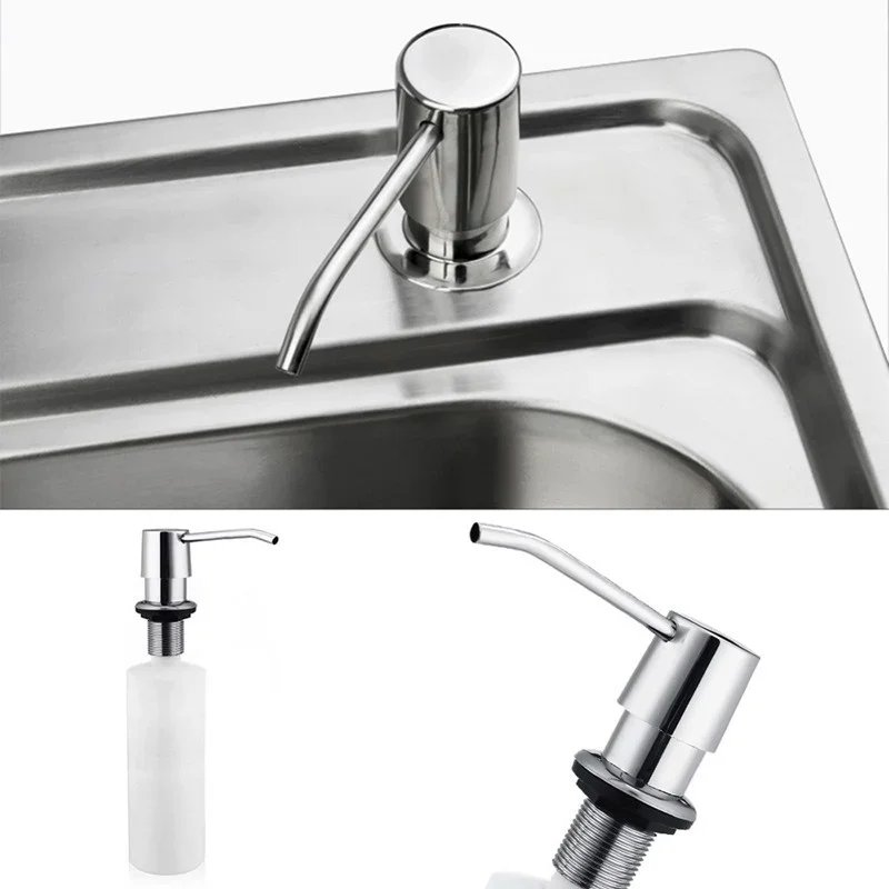 

Kitchen Sink Soap Dispenser ABS Plastic Built in Lotion Pump Bottle for Bathroom and Liquid organize