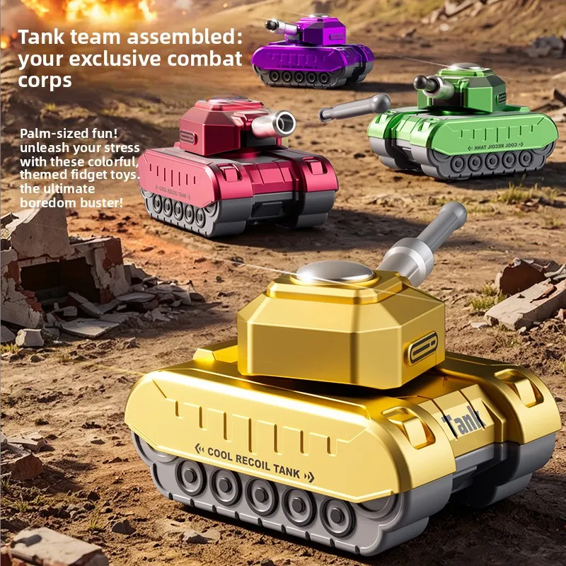 Boy Toy Car Pull Back Tank Launchable Military Simulation Chariot Model Boy 3-6 Years Old Toy Small Gift