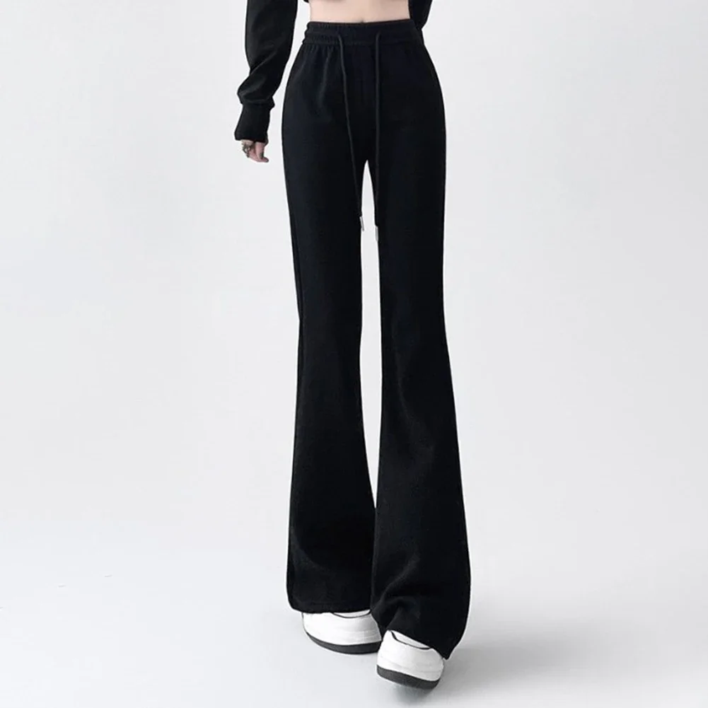 

For Daily Use Casual Loose Pants High Waist Trousers Casual Outings Black Brand New Comfortable Fit Daily Wear