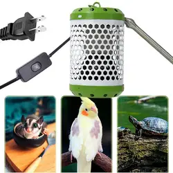 Heat Lamp Protector Cage Anti-Scald Heating Lamp Holder Cage Accessories Bird Supplies Mesh Cage For Parakeets Chickens Parrots
