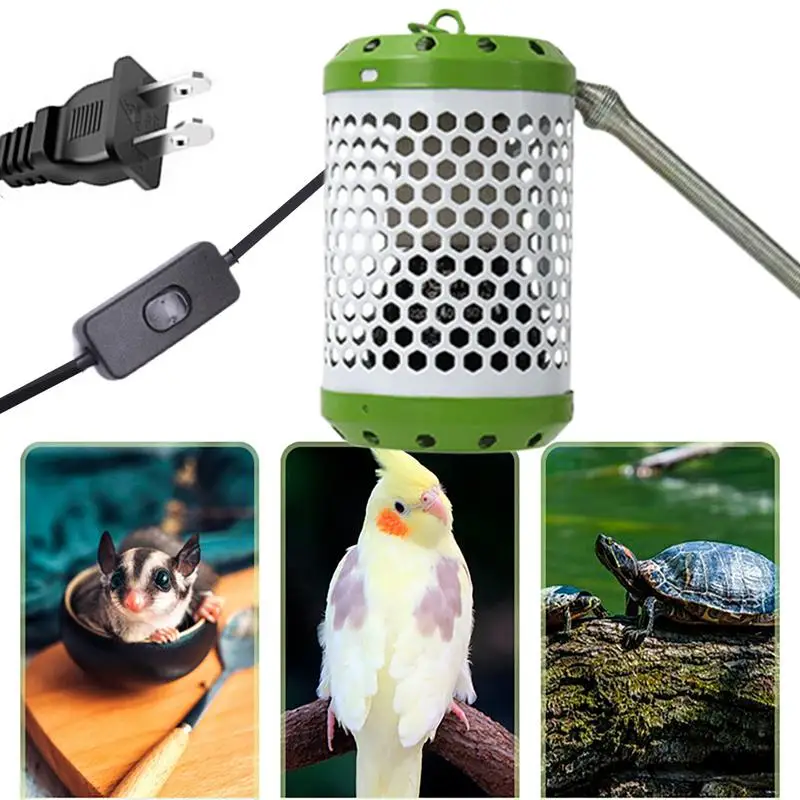 Heat Lamp Guard Reptile Light Anti-Scald Heater Guard Cage Accessories Bird Supplies Mesh Cage for Parakeets Chickens Parrots