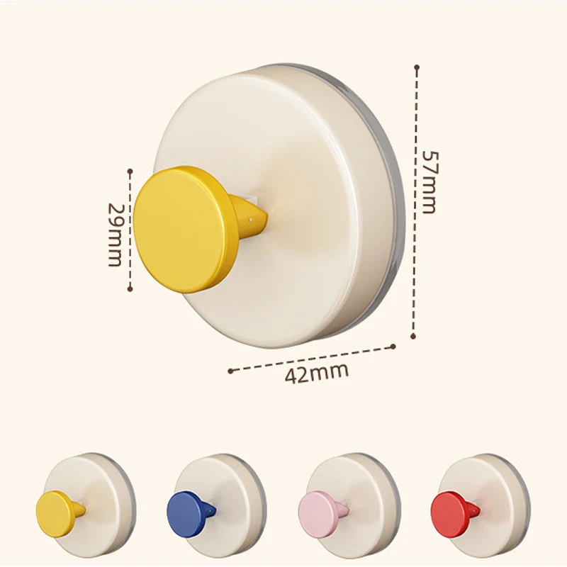 Suction Cup Hook Vacuum Key Pocket Suction Cup Hanger Hook Kitchen Bathroom Bathrobe Jacket Storage Hook Kitchen Accessories