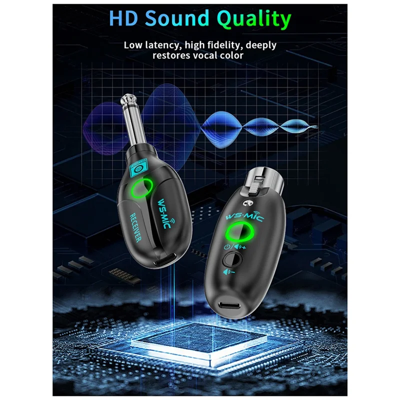 ABYB Pickup Guitar Guitar Wireless Mini Transceiver Wireless System For Electric Guitar