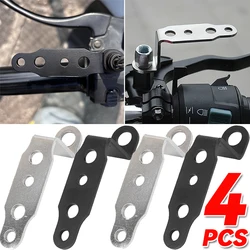 1/2/4pcs Motorcycle LED Headlight Bracket Rearview Mirror Lamp Spotlight Extension Holder Clamp Motorbike Scooter Accessories