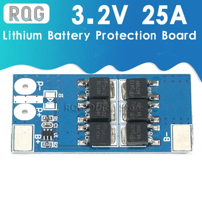 1S 3.2V 25A lifepo4 Lithium Iron Phosphate Battery Protection Board 1 Cell 3.6V anti-overcharge over-discharge protection module