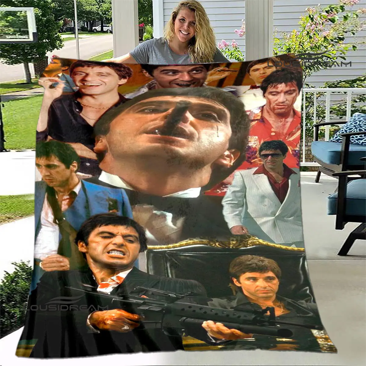 Film classico Coperta da letto Scarface Polyna con una coperta per riscaldare la bellissima coperta da viaggio per la casa, regalo di compleanno