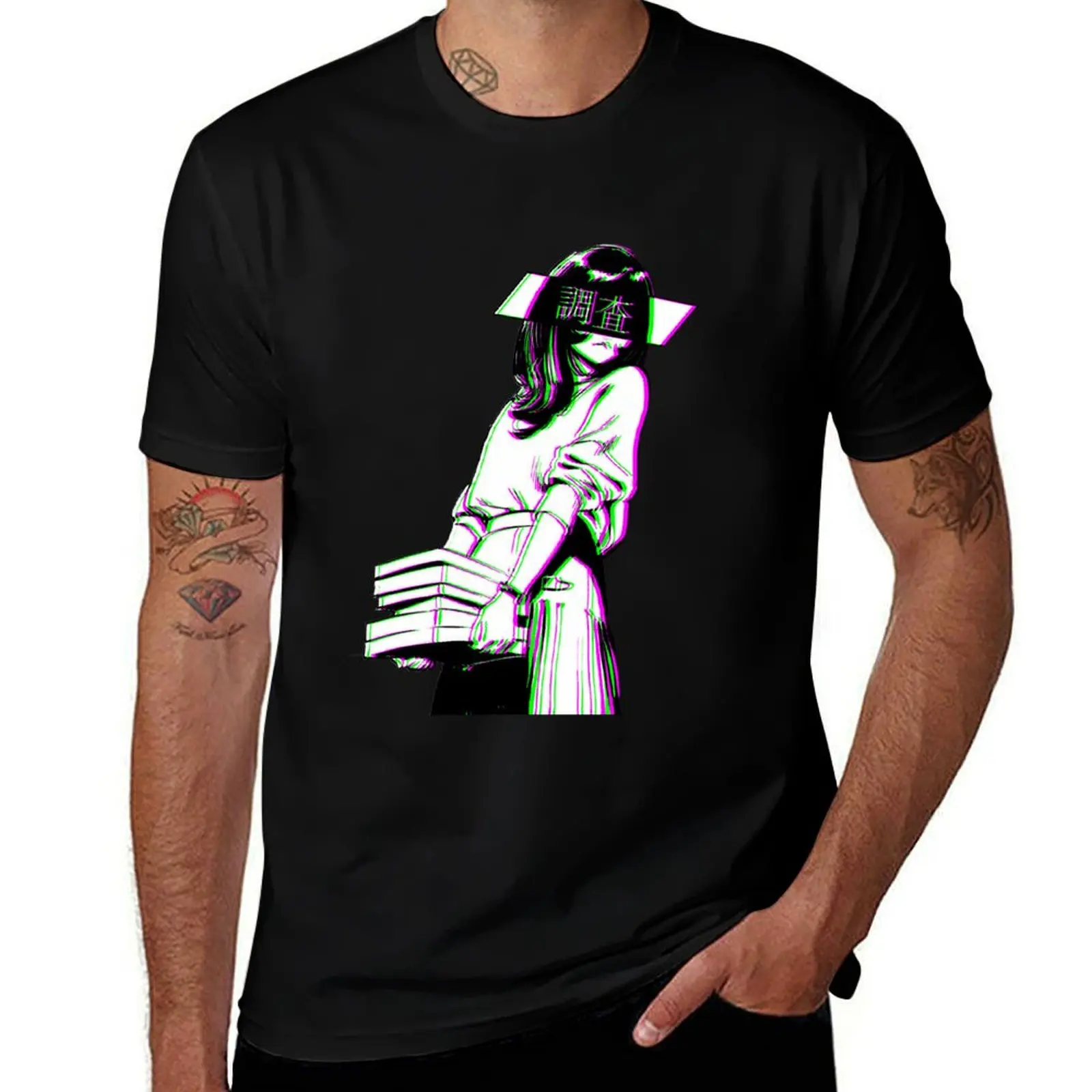 STUDY - SAD JAPANESE ANIME AESTHETIC T-Shirt Classic Graphic Short Sleeve Top