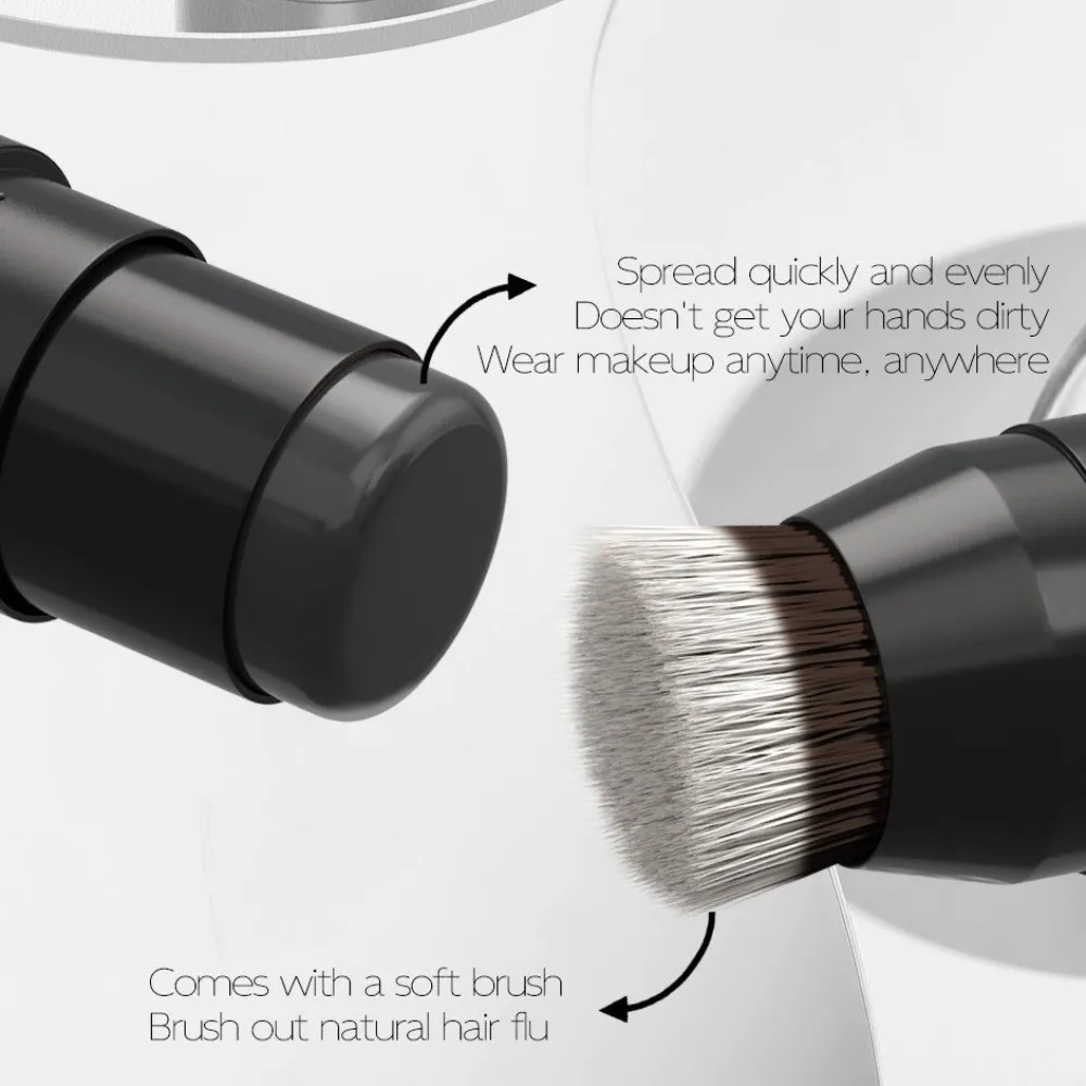 

Двусторонняя палочка для ретуши корня 2 в 1, водостойкая, устойчивая к поту, консилер для линии роста волос с кистью, консилер для лысиных пятен